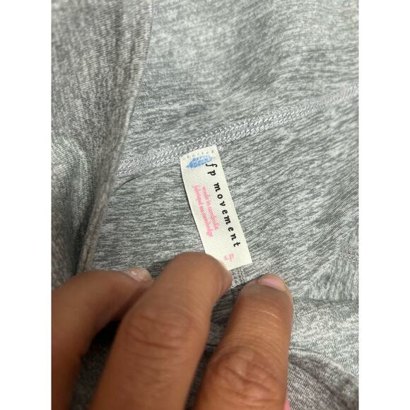 Free People FP Movement Gray You're A Peach Shorty High Waisted Shorts Size SM - Picture 7 of 9